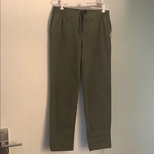 Old Navy army green cotton drawstring pants
